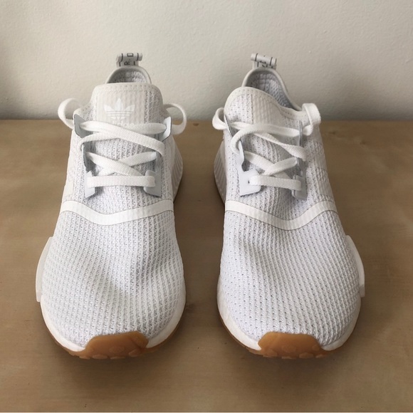 adidas gazelle silver green womens adidas NMD R1 'Cloud White/Gum' – Athletic Corner main image 1